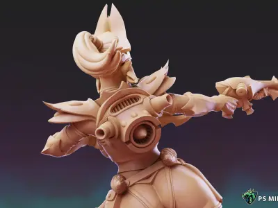 Dark Space Elves - Witches - Pose 4 3D print model