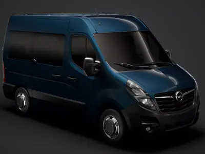 Opel Movano L1H2 WindowVan 2020 3D model