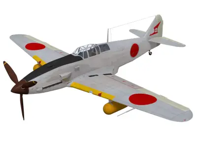 Kawasaki Ki61 hien TypeII kai early  tony 3D model