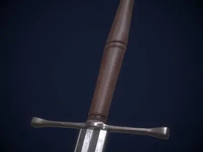 europe sword Low-poly 3D model