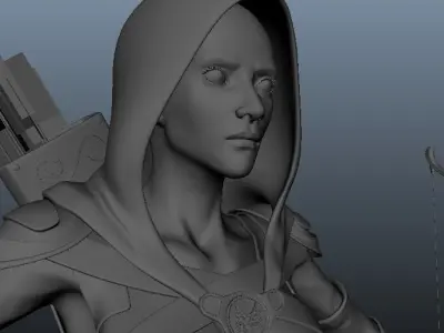 Rogue Assassin Archer 3D model