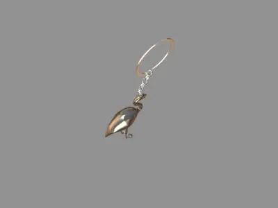 flamingo keychain  3D model