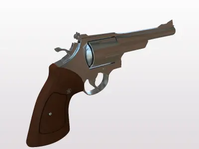 44 Magnum Handgun 3D model
