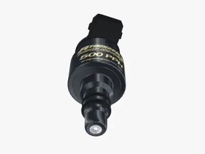 Billet Atomizer3 Fuel Injector - 500 PPH Low-poly 3D model