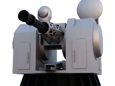 Type 1130 CIWS Free low-poly 3D model