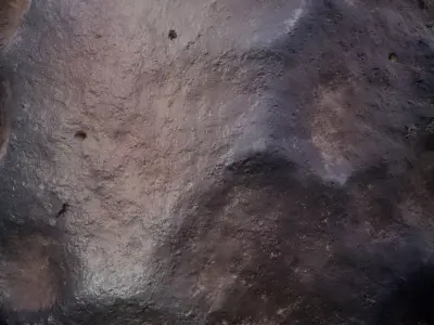 Iron Meteorite Asteroid Customizable Substance Material and Texture