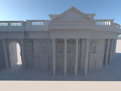 Historic Building - Side Street View 3D model