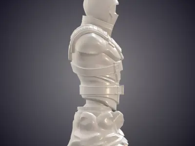 Sci Fi Cyber Ninja Soldier Torso PM-846 3D print model