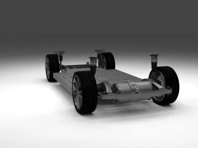 Tesla Model S Chassis 3D model