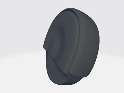 Head Components Headset Low-poly 3D model