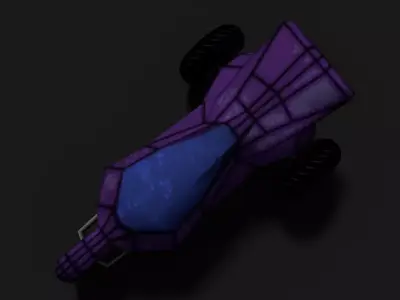 Bike Cartoon Free low-poly 3D model