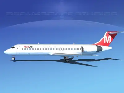 Boeing 717-200 Med Jet 3D model