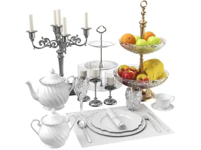 Large Tableware Collection 3D model