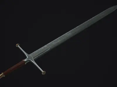 Sword Ice of House Stark - Game of thrones - 3D Model Low-poly 3D model