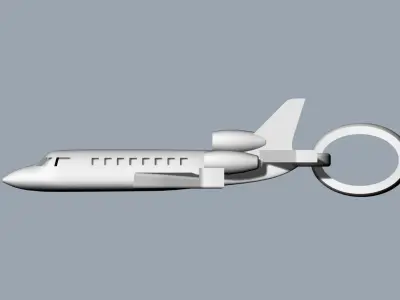 Falcon plane pendant-Dije avion falcon 3D print model