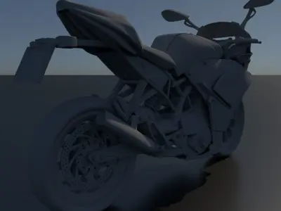 KTM Bike model Low-poly 3D model