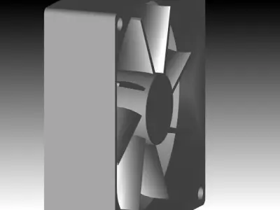 Computer fan Free 3D model