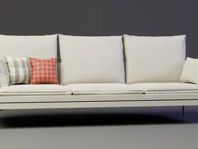 Furniture for architectural renders Free low-poly 3D model