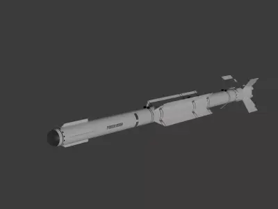 PL-10 Air to Air Missile Low-poly 3D model