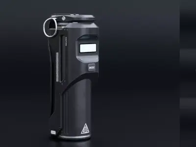 Sci-fi grenade concept Low-poly 3D model