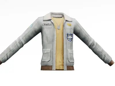 Aviator Jacket 3D Models Collection Low-poly 3D model