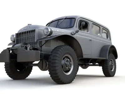 Dodge Power Wagon Carryall 1942 3D model