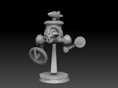 Nautiloid Horror Light Carapace 3D print model