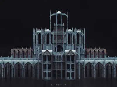 Gondor Catedral Low-poly 3D model