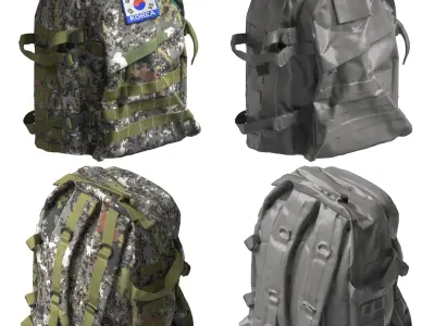 South Korean Military Pack 3D model