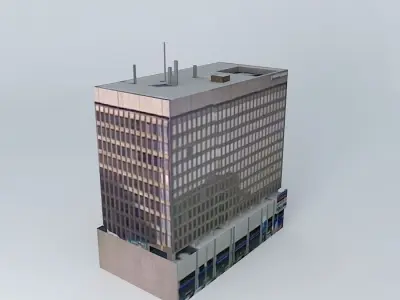 Effort Square Office Tower Free 3D model