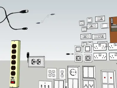 Electrical systems all Components 3d model 3D model