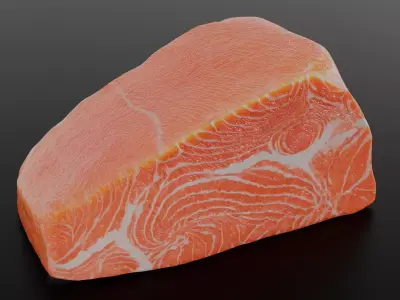 Salmon Fillet 3D model