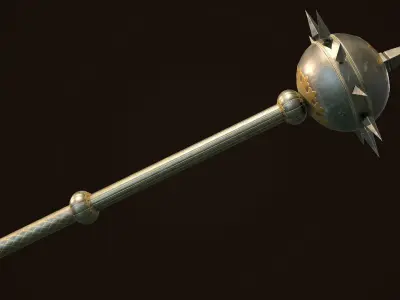 Mace 14 Low-poly 3D model