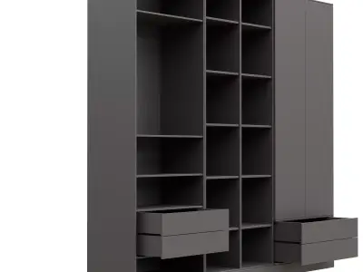 Bedroom wardrobe-02 Free 3D model
