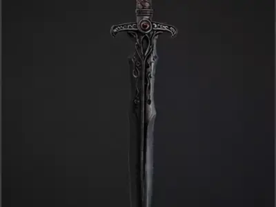 Shadowfang Low-poly 3D model
