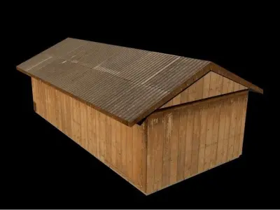 B Hut Military Berthing Free low-poly 3D model