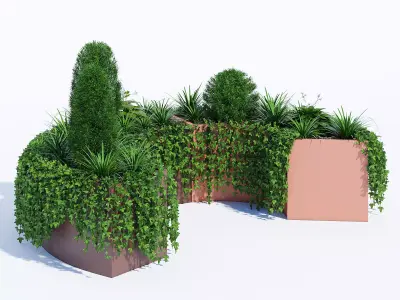 Modular Planters part 1 3D model