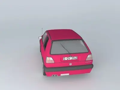 Volkswagen Golf Mk2 GTI Typ 19E 1989 Free 3D model