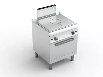 Commercial Gas Solid Top 3D model