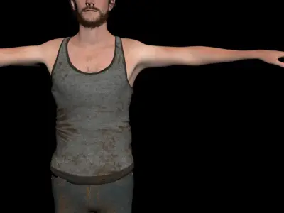 Sci-Fi Man unrigged Free 3D model