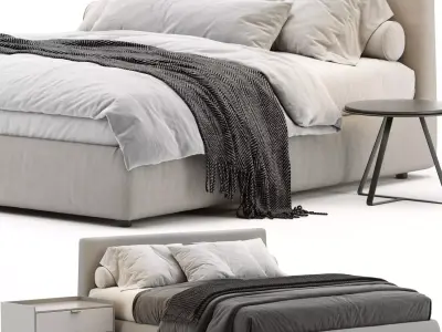 Merkurio Bed 3D model purchase