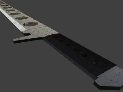 Lightweight Sword max-low-poly Free low-poly 3D model