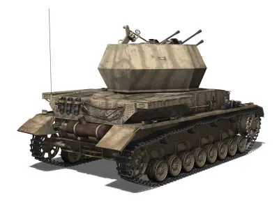 SD KFZ 161 4 - Flakpanzer IV - Wirbelwind 3D model