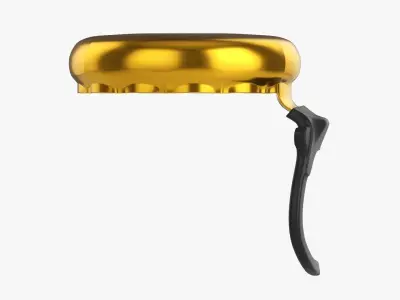 Glass bottle ring pull cap 3D model