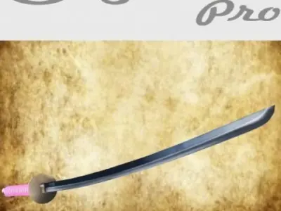 Katana objet pro 3D model