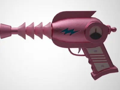 SciFi Retro Ray Gun Free 3D model