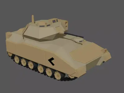 Low Poly Bradley M2 Low-poly 3D model