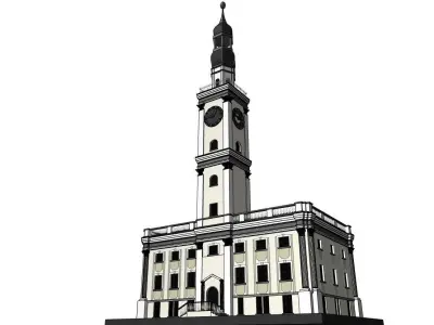Leszno Town hall 3D model