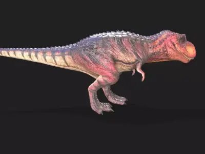 Tyrannosaurus Rex  with 200 frames of action  Low-poly 3D model