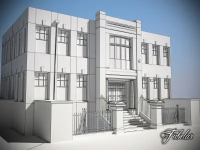 Building 03 Low-poly 3D model